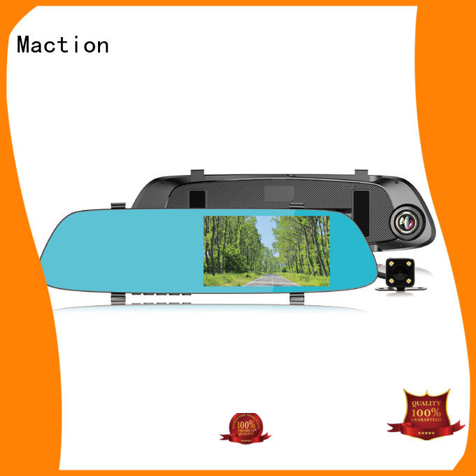 Maction touch rearview mirror dvr combo for car