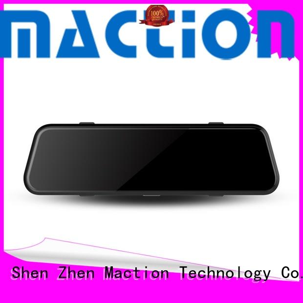 Maction lens rearview mirror dvr combo for station